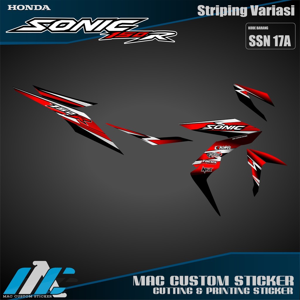 STRIPING VARIASI HONDA SONIC 150 R STRIPING VARIASI HONDA SONIC 150 R