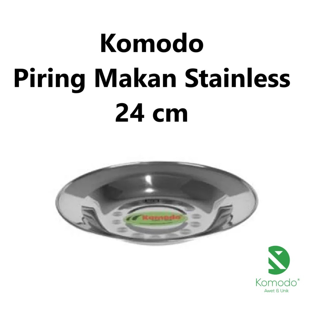 Komodo Piring Makan Stainless 24 cm