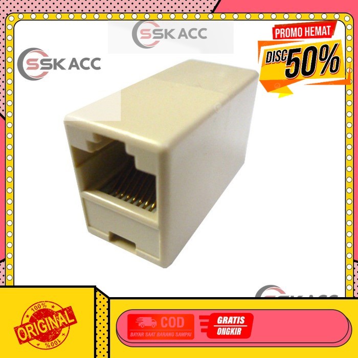 Sambungan RJ45 Barel UTP / RJ 45 / Konektor RJ45 GROSIR-KOMPUTER