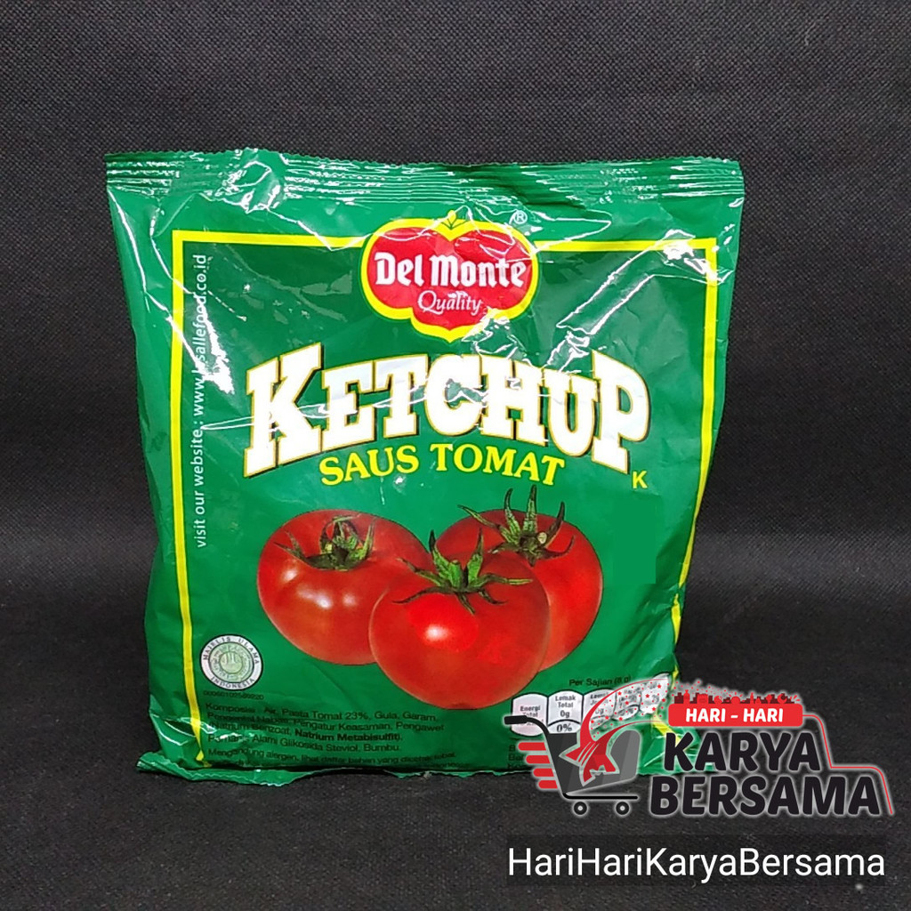 

SAUS TOMAT DEL MONTE KETCHUP SACHET 24'S X 8GR