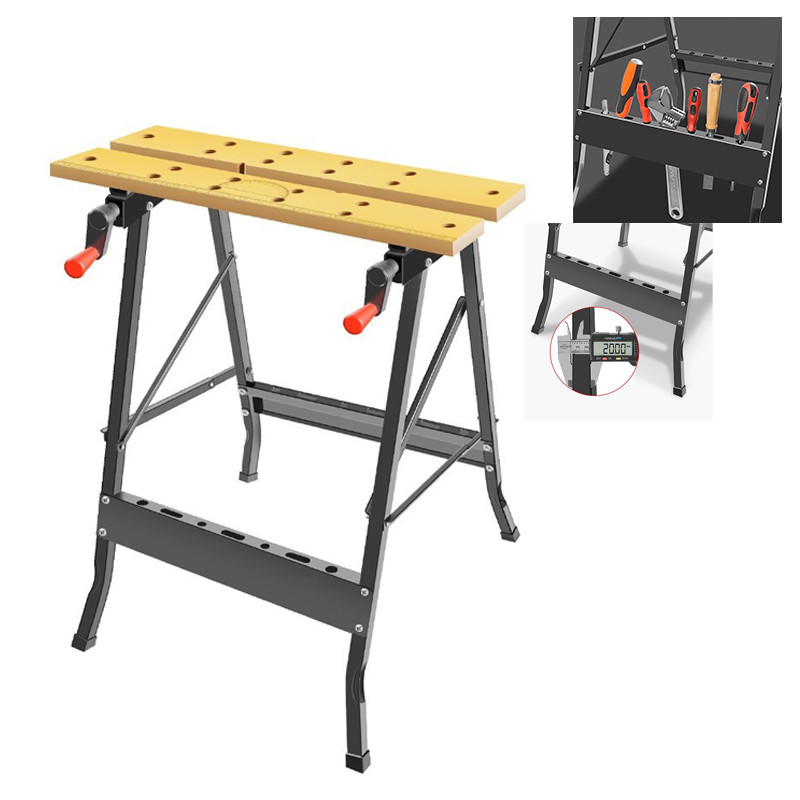 Multifunctional Carpentry Workbench Folding Woodworking Table Saw Household Portable Combined Tool D