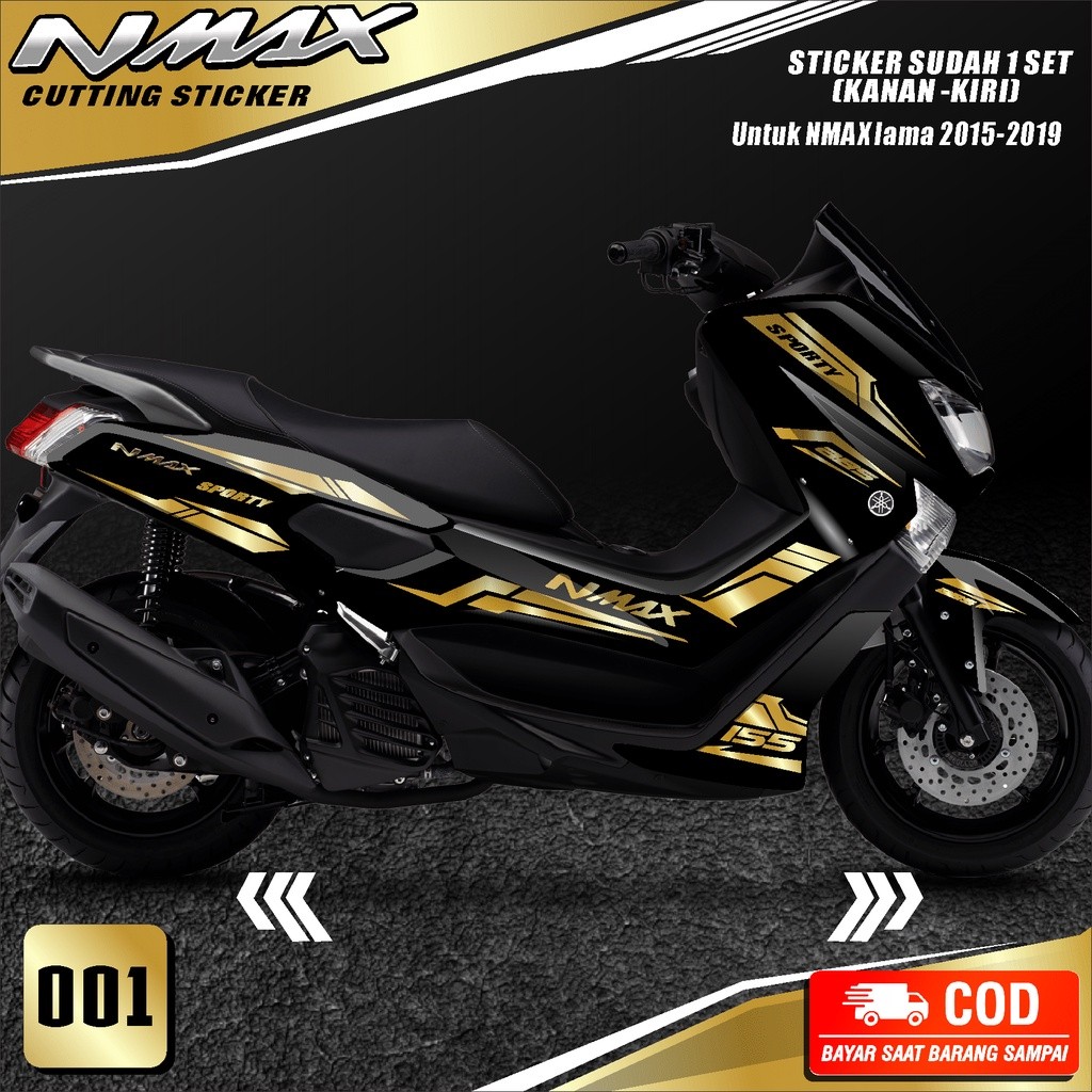 Cutting Sticker Nmax Lama 2015-2019 striping Motor Stiker Yamaha Nmax Old Skotlet Sticker
