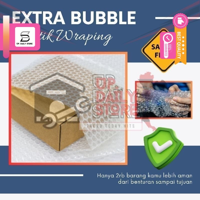 

Extra Bubble Wrap Aman Dari Benturan dan Selamat Sampai Tujuan