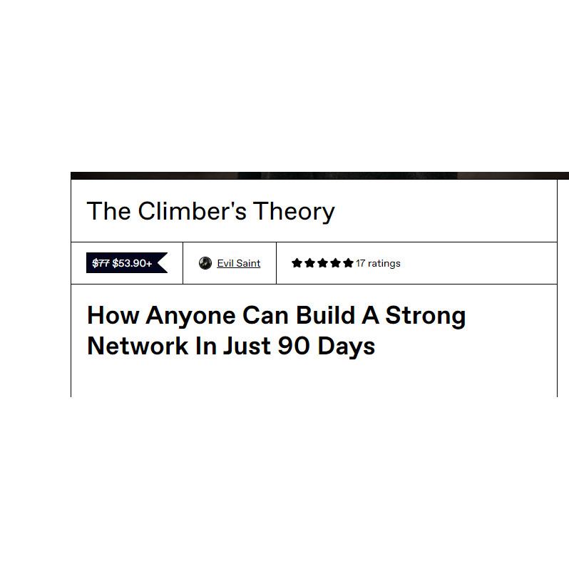 

The Climber's Theory By Evil Saint [Video Course]