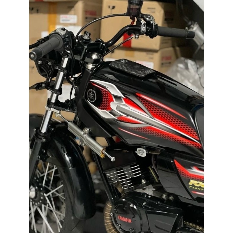 Striping Lis sticker standar ORI yamaha rx king 2007 merah stiker rx king merah 2007