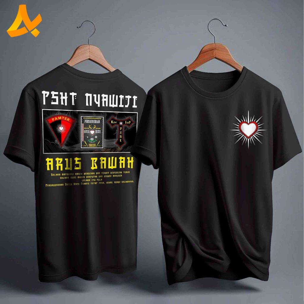 Kaos Distro PSHT SH Terate Pusat Madiun Nyawiji - T shirt Setia Hati Terate 1922 Korlap X Pamshter