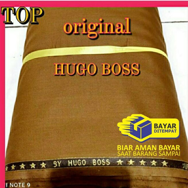 BAHAN KAIN PEMDA KHAKI Hugo /WOOL silk KATUN SERAGAM DINAS PNS/ASN/WOOL SILK