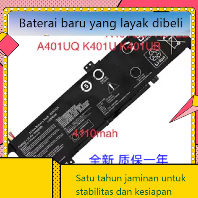Baterai laptop baru ASUS U4000 A400U A401U K401LB K401UBQ B31N1424