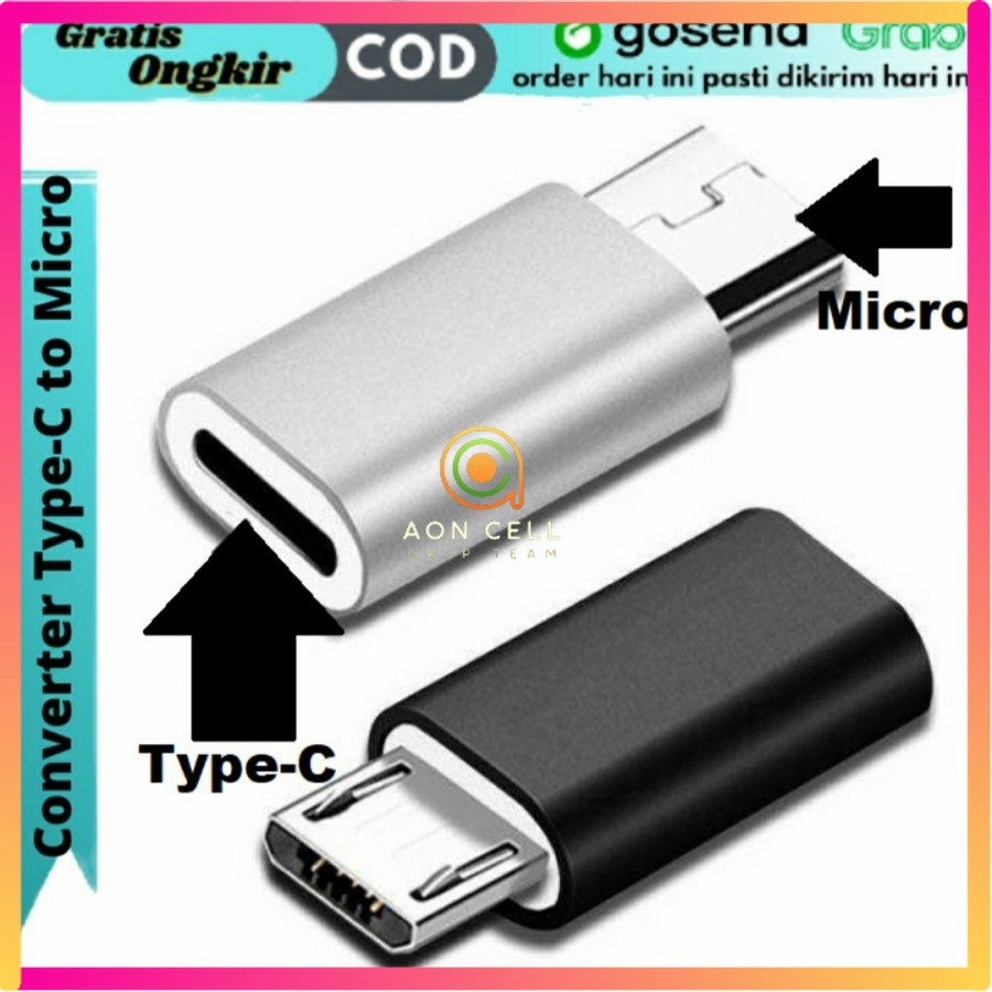 Converter Adapter USB Type C to Micro USB PERHATIKAN TYPE C TO MICRO