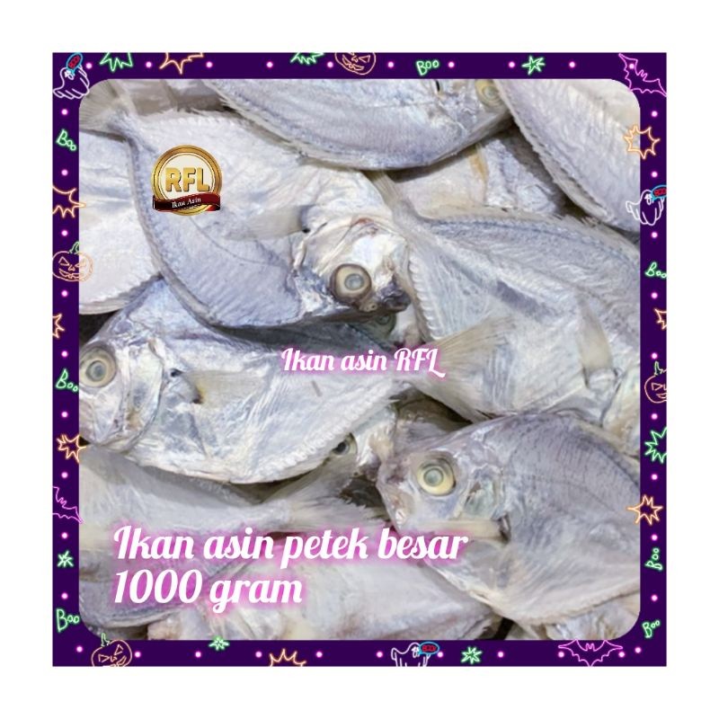 

PREMIUM Ikan Asin Petek Besar 1000gram / 1 Kg