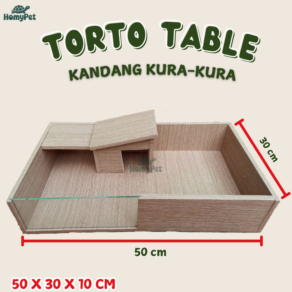 KANDANG KURA KURA SULCATA TORTO TABLE