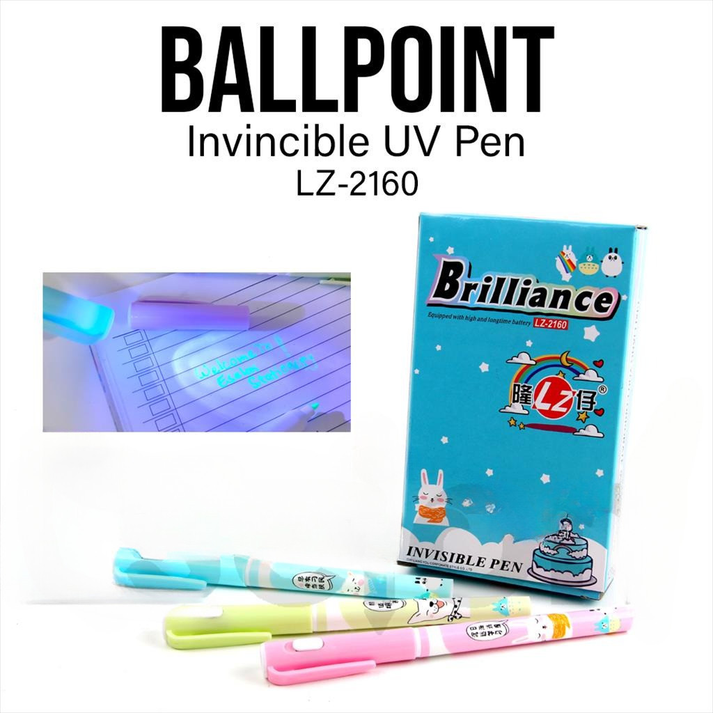 Pulpen Lampu Ajaib  / Invisible Pen Senter UV os