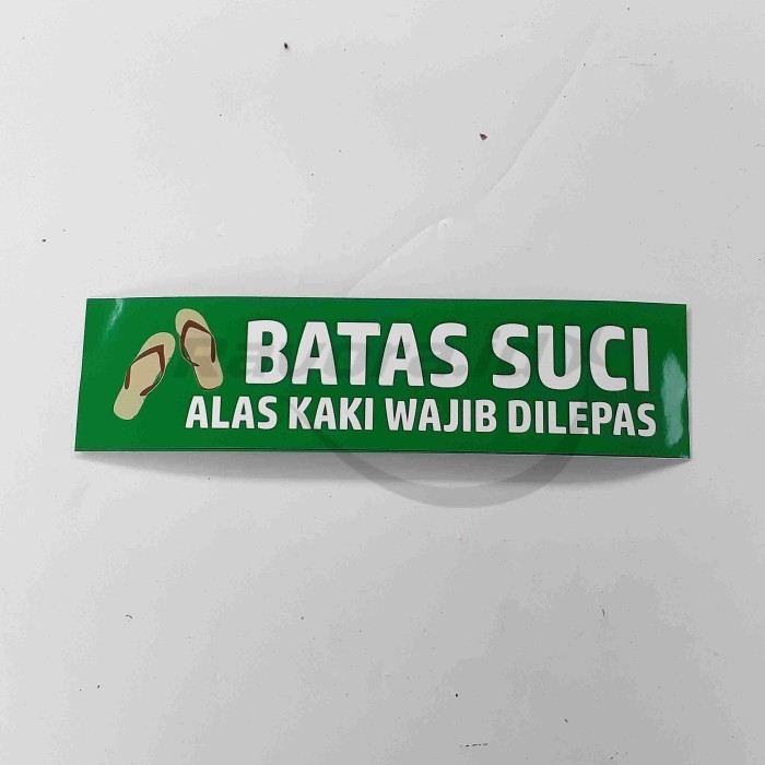 

Stiker Tanda Batas Suci