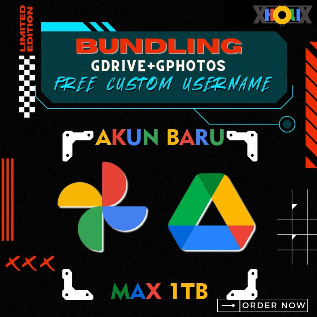 Google Drive + Google Photos Unlimited Storage GDrive Permanent Bergaransi Termurah