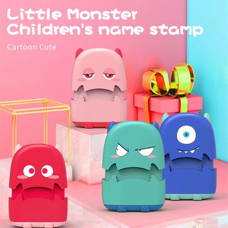 

Customized baby name stamp children's personalized waterproof little monster stamp student clothing not easy to fade safety Seal