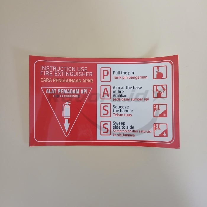 

Stiker Cara Penggunaan Apar - Stiker Tanda Apar - Stiker Apar Vinyl