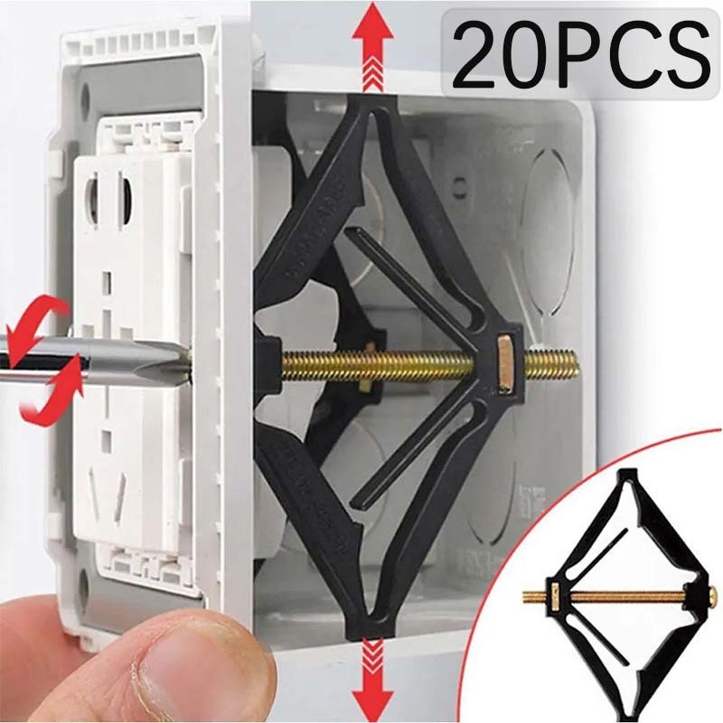 20pcs 86mm Inbow Kotak Perbaikan Sekrup Baut Saklar Stop Kontak Switch Soket Kotak Pengganti Inbow K