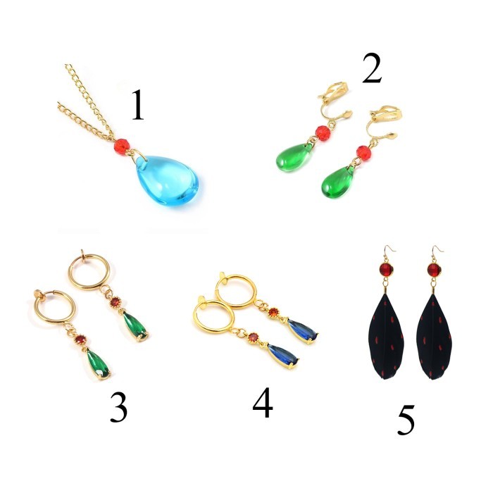 Set kalung anting cosplay howl no ugoku shiro howl's moving castle