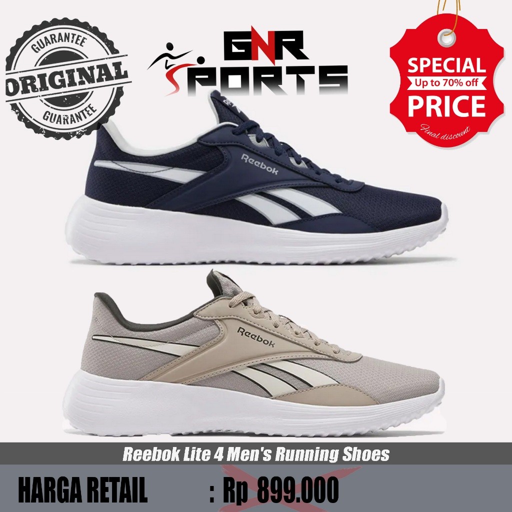 Reebok Men Running Shoes Reebok Lite 4 Sepatu Lari Pria [100204973] Original 100%