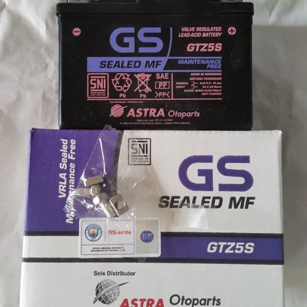 Aki Accu Beat fi karbu Vario scoopy Spacy GS ASTRA GTZ5S MF ORIGINAL