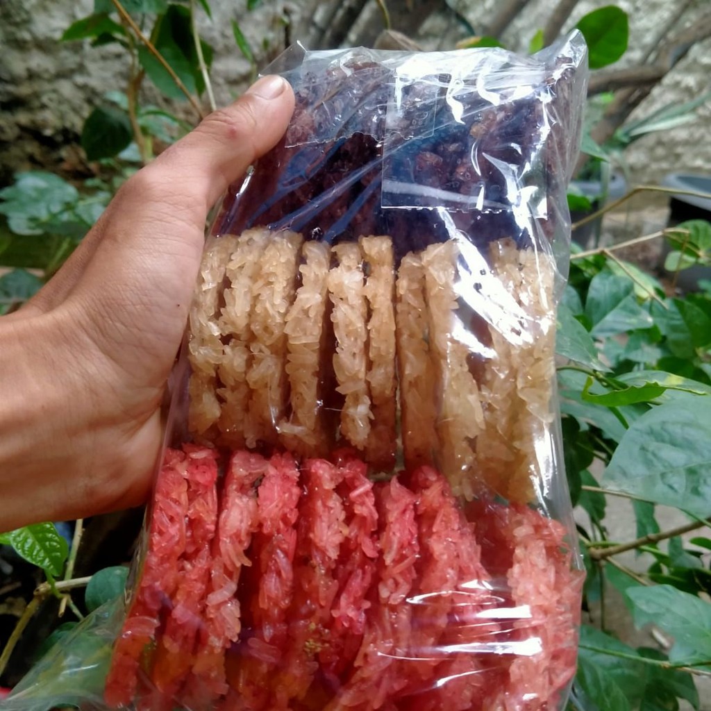 

Rengginang Mentah Terasi,Mix 3 Rasa isi 20+ 30 Pcs (Campur)
