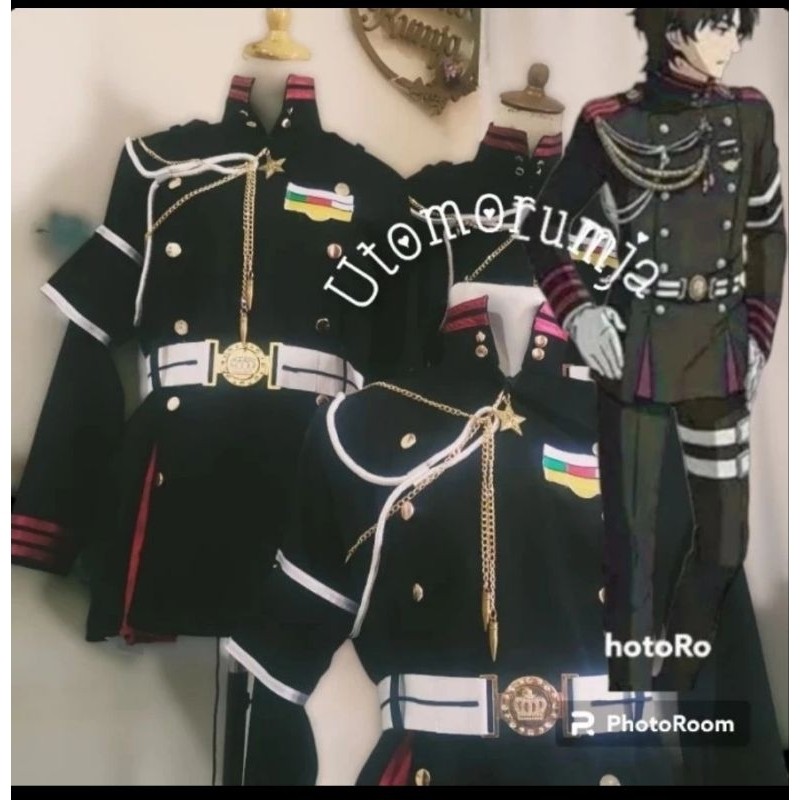 PROMOFEST Utomorumja Kostum Cosplay Ichinose Guren Anime Owari No Seraph Liontin Bintang