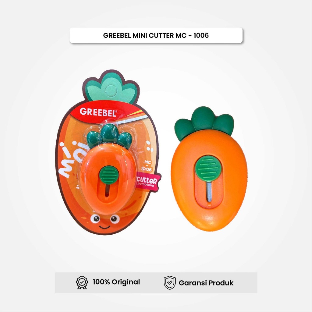 

Mini Cutter Greebel MC-1006 (1PCS) / Karakter Lucu / Cutter Kecil / Pemotong Mini Untuk Anak