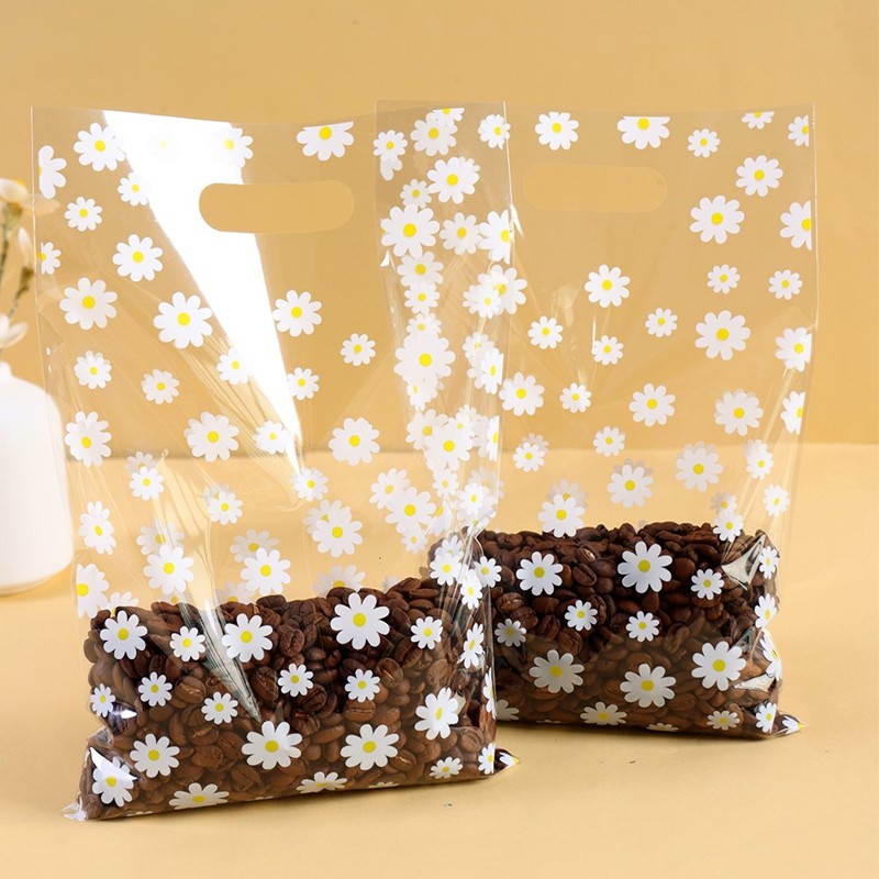 

25/50/100pcs Daisy Candy Bags Transparent Flower Cookie Packaging Bag for Wedding Birthday Party DIY Gifts Wrapping Supplies