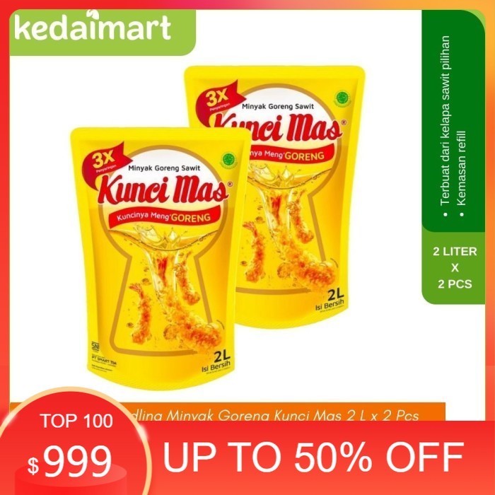 

Km Paket Bundling Minyak Goreng Kunci Mas 2 L X 2 Pcs Best Seller