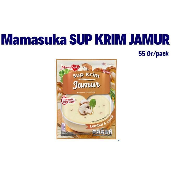 

Mamasuka Instan Cream Soup 55g Ready to Serve Bubur Mama Suka Sup Krim Ayam/Jagung/Jamur 55 gram
