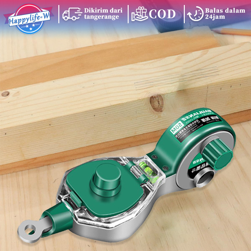 Benang Sipatan Tinta 50 Meter Carpenter Ink Marker Portabel Sipatan Benang Tinta Tinta