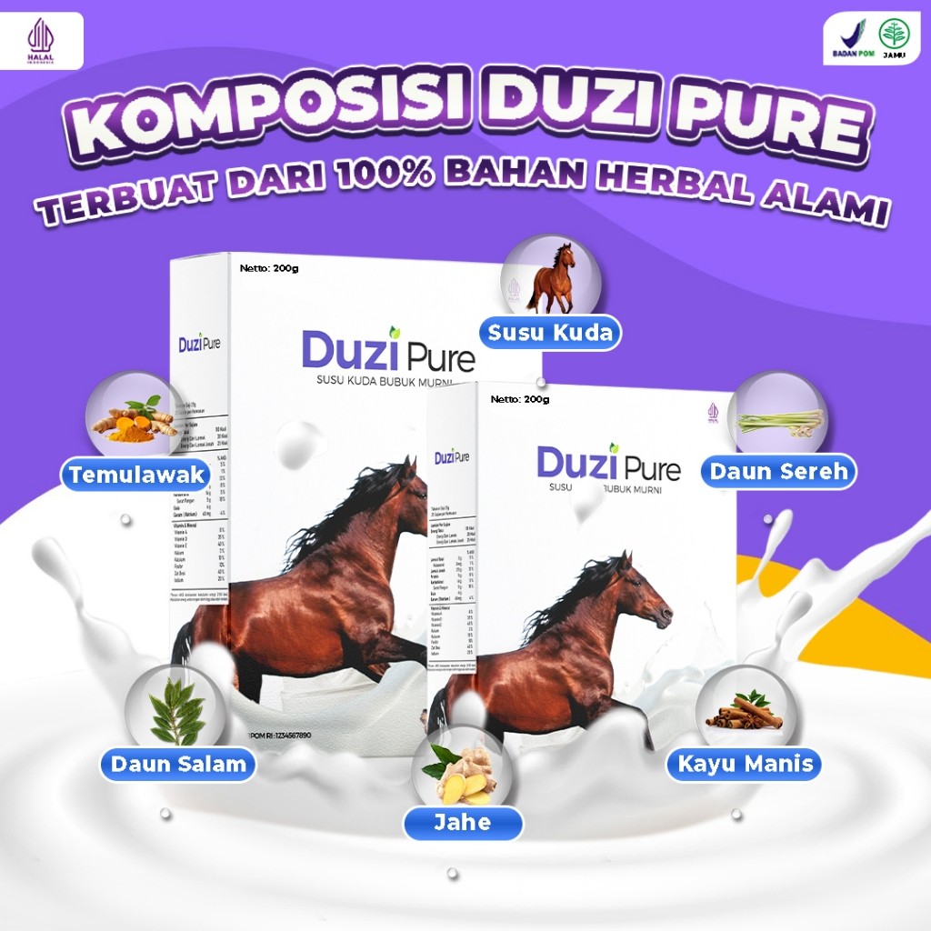 

Duzi Pure - Susu Ekstrak Atasi Sesak Nafas Paru-Paru Batuk Menahun Bubuk 200 Gram