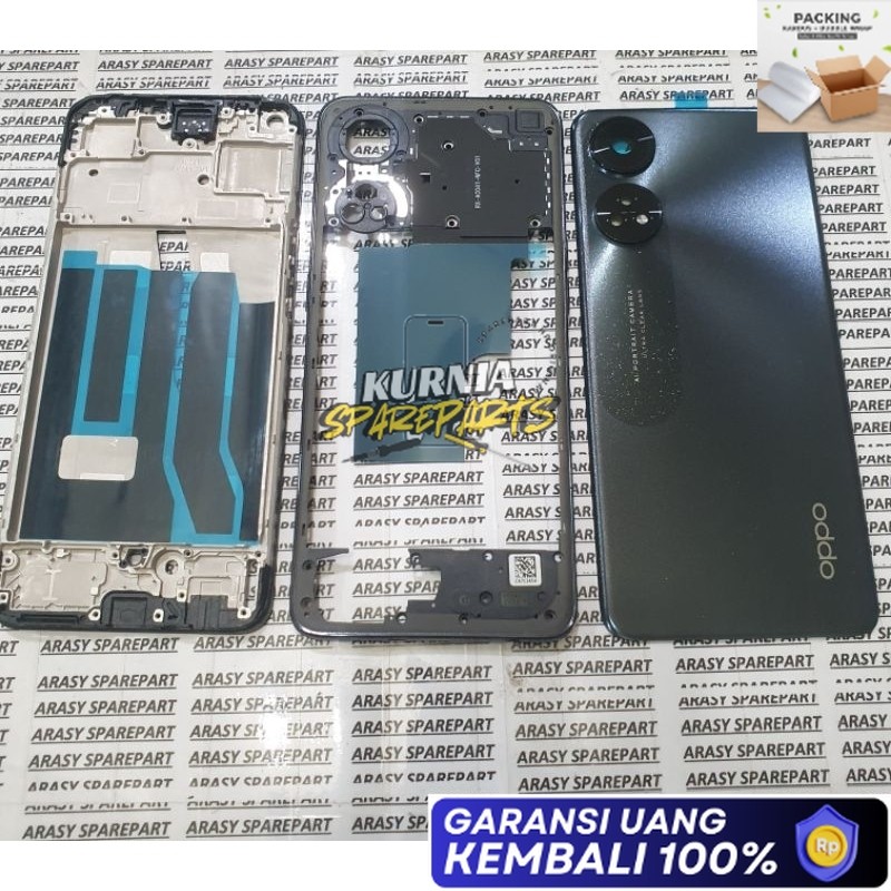 GARANSI ADA [BERGARANSI] Casing Housing Kesing OPO Reno 8T 4G Fullset Frame Lcd Bazel Backdoor