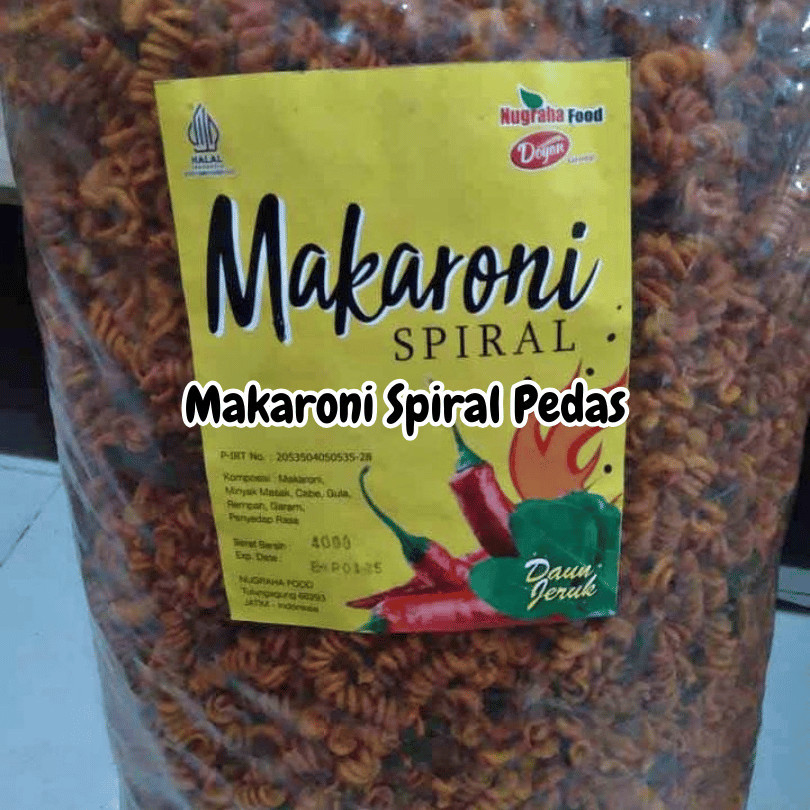 

COD makaroni ulir makaroni spiral pedas makaroni spiral mentah makaroni spiral 1kg