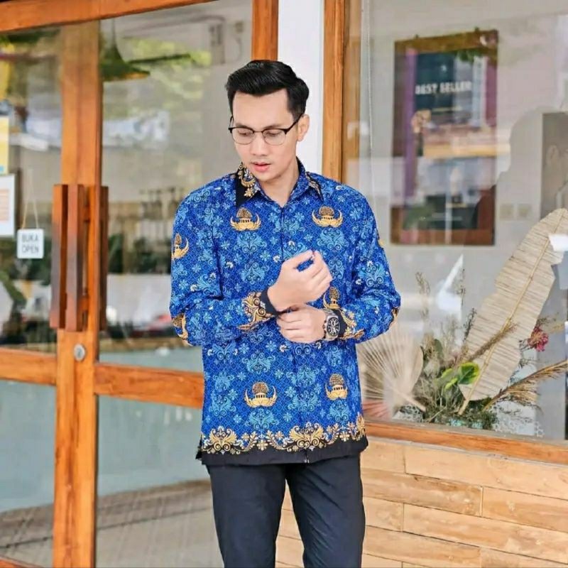Seragam Batik korpri / batik korpri / seragam pns batik korpri / baju korpri Terbaru