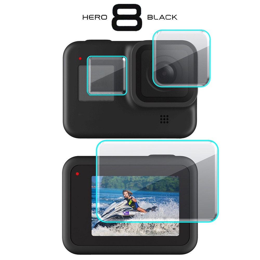 Wholesale Tempered Glass Screen Protector Cover Case for GoPro Hero 8 Black Lens Protection Protecti