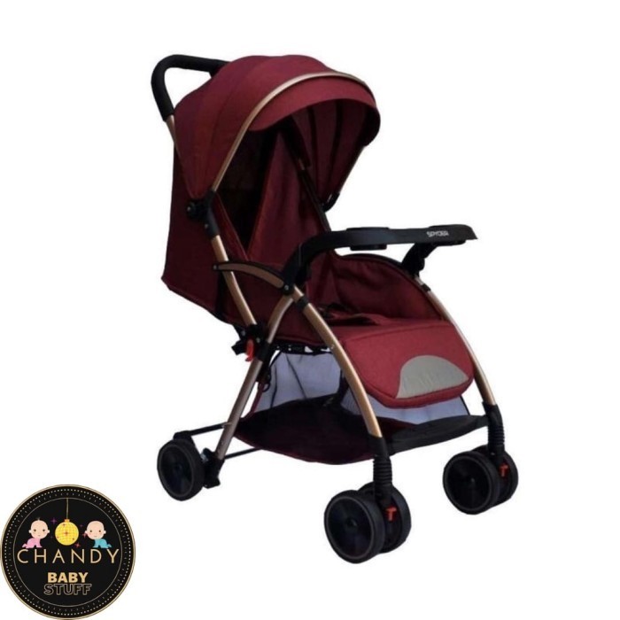 STROLLER BABY PLIKO SPYDER B/S 297 KERETA DORONG BAYI - MERAH B/S 297