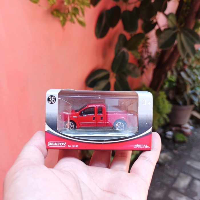 Realtoy Action City Ford F-Series F350 Pick-up Loose With Acrylic Miniatur Mainan Diecast