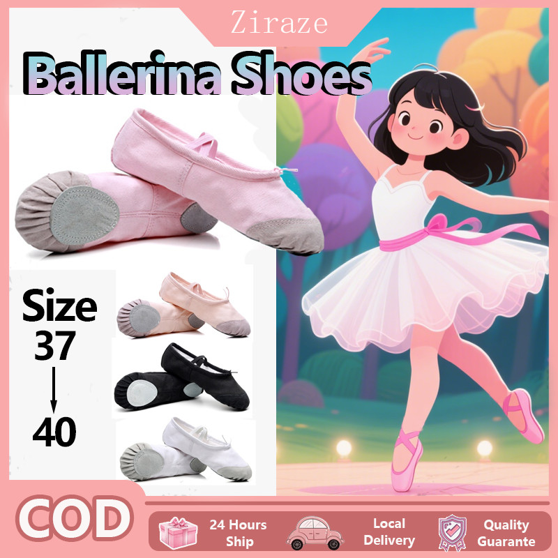 Sepatu Balet Dewasa / Sepatu Tari Bentuk Yoga Model Dewasa / Sepatu Tari Anak-anak Perempuan Berlati