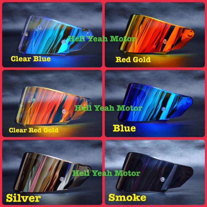 Visor KYT TT Course KYT TTC Flat Visor Iridium KYT TT Course TTC Murah - Red gold