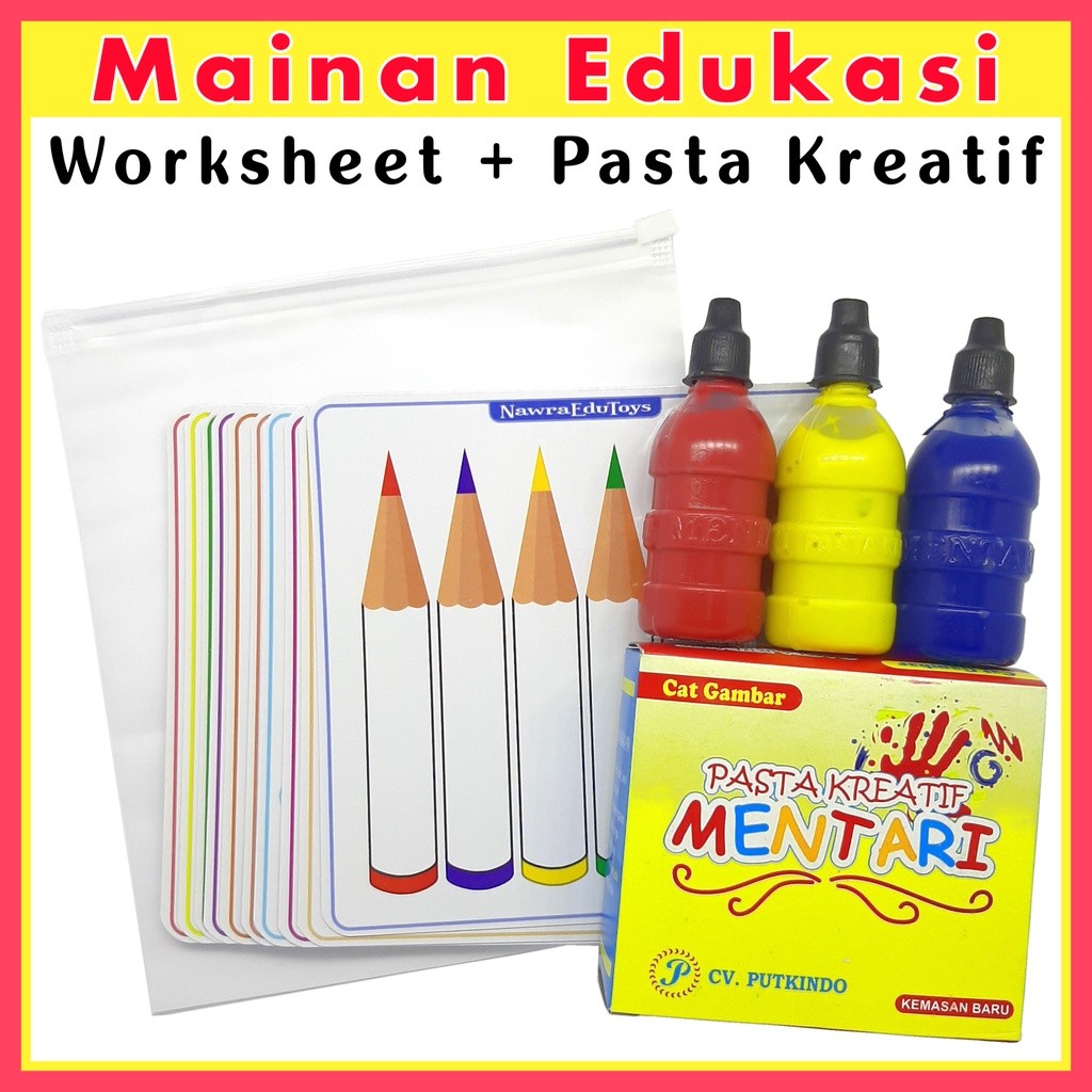 

[ BARU ] PASTA KREATIF cat warna kreatif finger painting washable