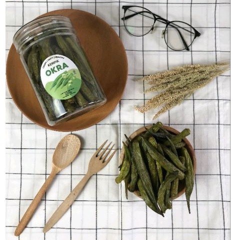 

Termurah Xpresstemilofficial Keripik Okra kemasan Toples 750 ml 1000ml