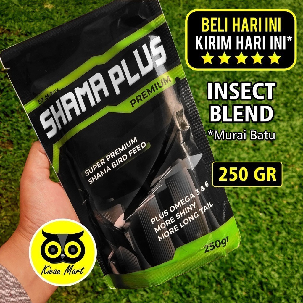 Sco KICAU MART SHAMA PLUS SEMPATI PREMIUM PUR VOER PAKAN BURUNG MURAI BATU TROTOL HIGH PROTEIN
