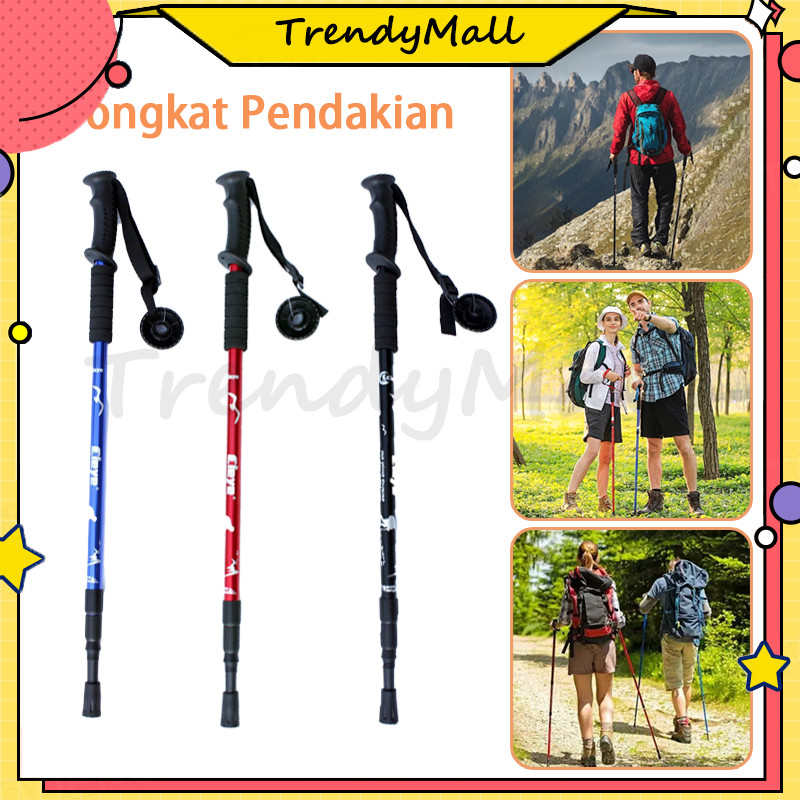 trekking pole tongkat pendaki 135cm / tongkat hiking 135cm tracking pole trekking pole haoyang /trek