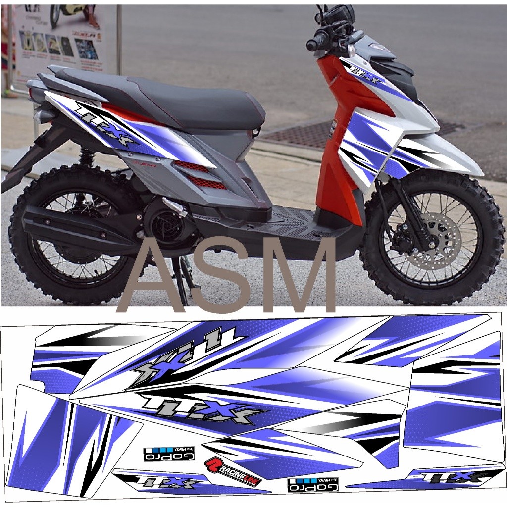 STRIPING STIKER YAMAHA XRIDE TTX THAILAND ASM 001
