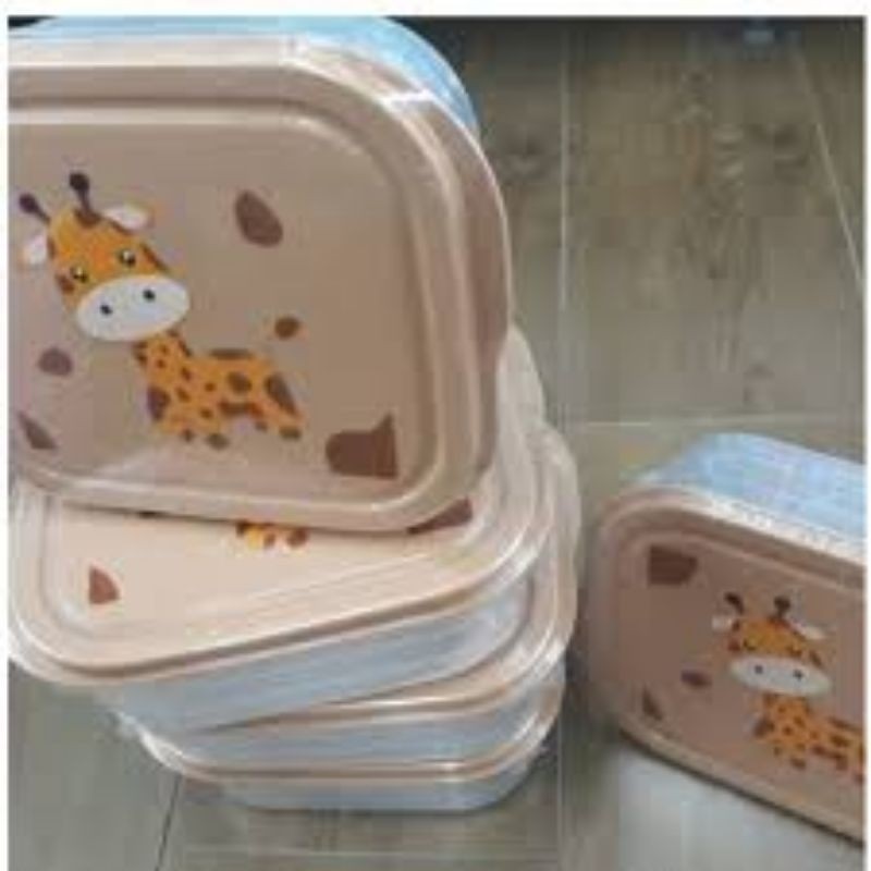 LUNCH BOX 650ML B-0051S/UNICORN/GIRAFFE/LUNCH BOX PLASTIK ONYX