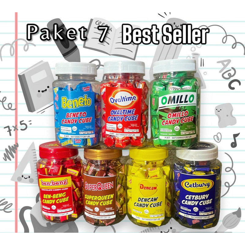 

PAKET 7 BEST SELLER OMILLO BENETO OVALTIME BENBENG SUPERQUEEN DENCAW CETBURY