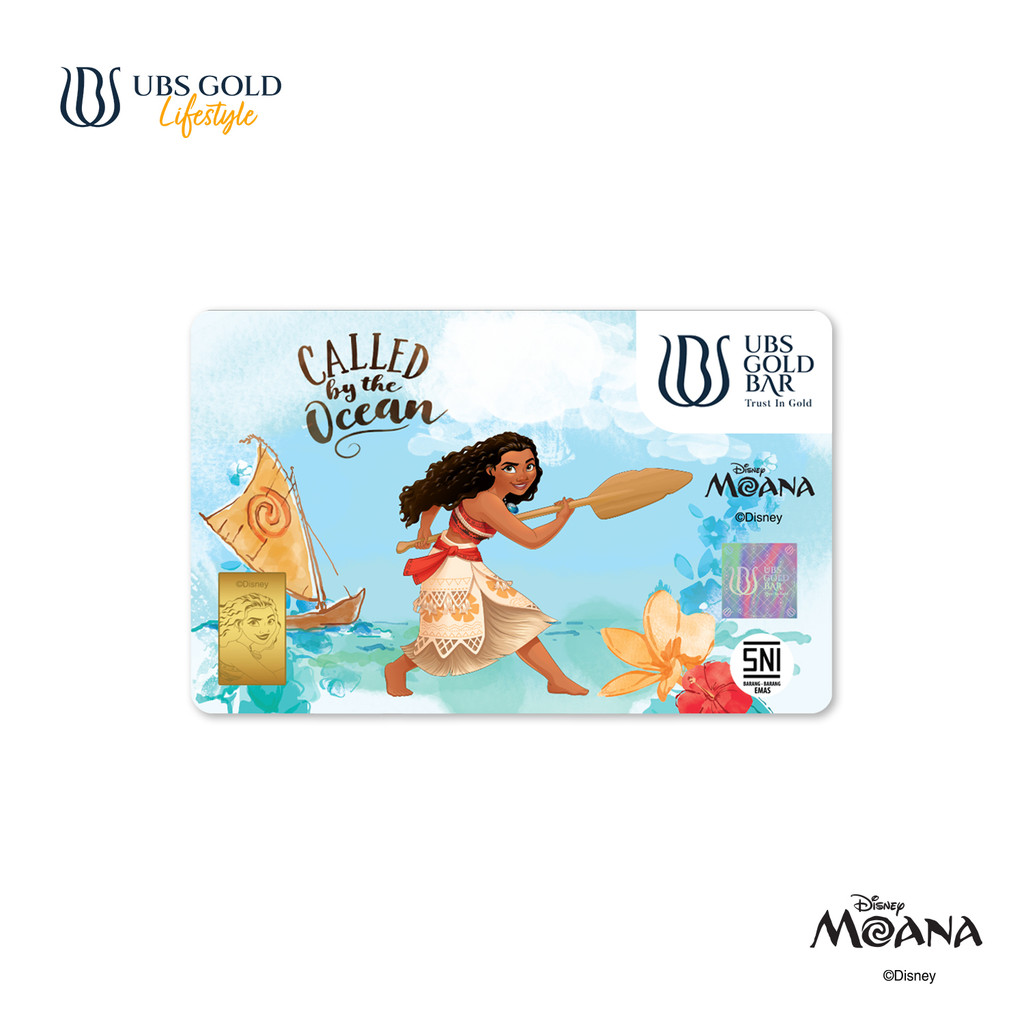 UBS Gold Logam Mulia Disney Princess Moana 1 Gr