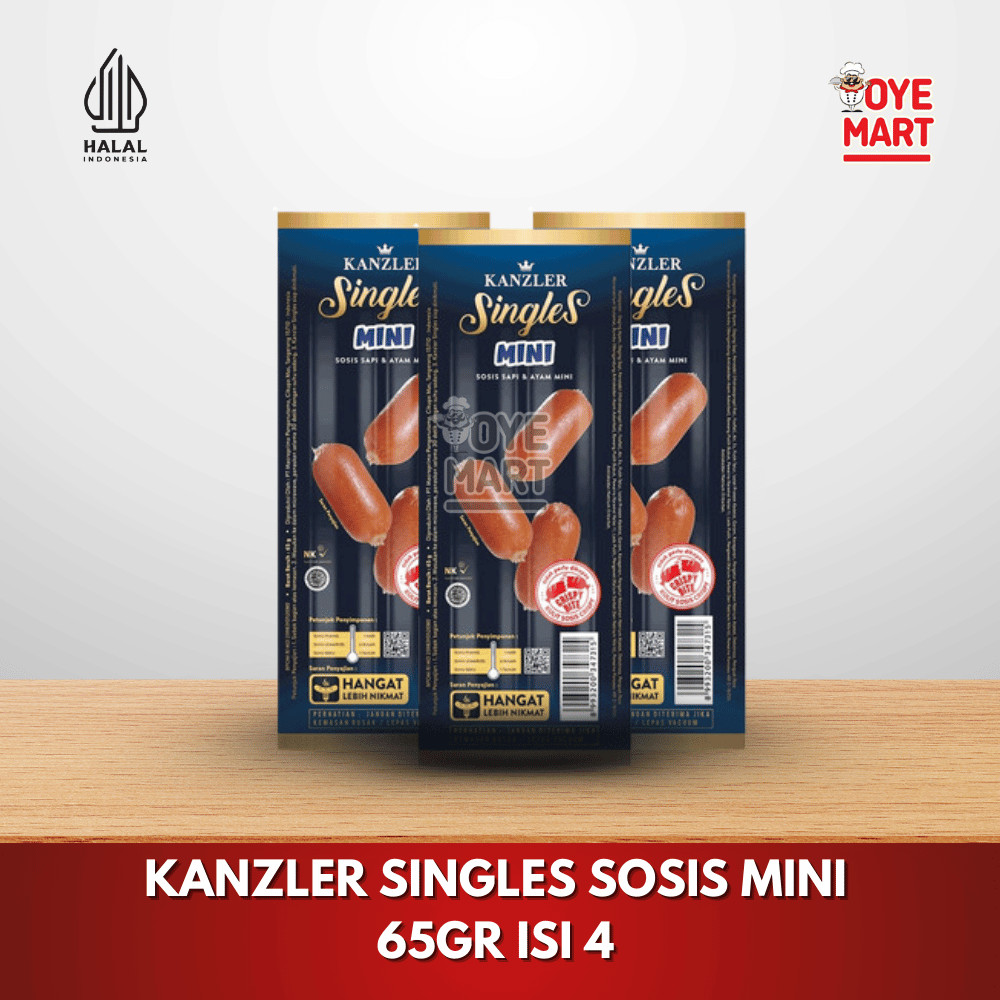 

KANZLER SINGLES SOSIS MINI ISI 4 65GR
