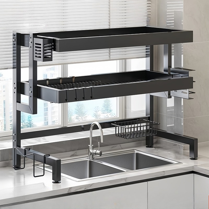 Rak Dapur Rak Piring Wastafel Stainless Steel  HIGH QUALITY PREMIUM Rak Cuci Piring Multifungsi Rak 